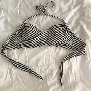 H&M’s Navy and White Bikini Top